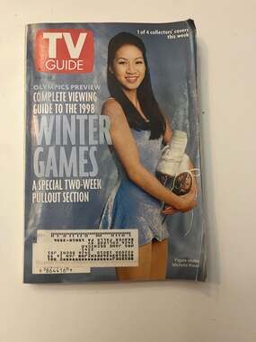 TV Guide Magazine February 1998  Winter Games Olympics featuring Michelle Kwan